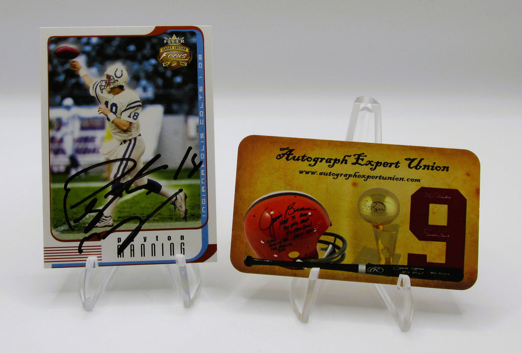 Peyton Manning Signed Card With COA (109655) (Colts)