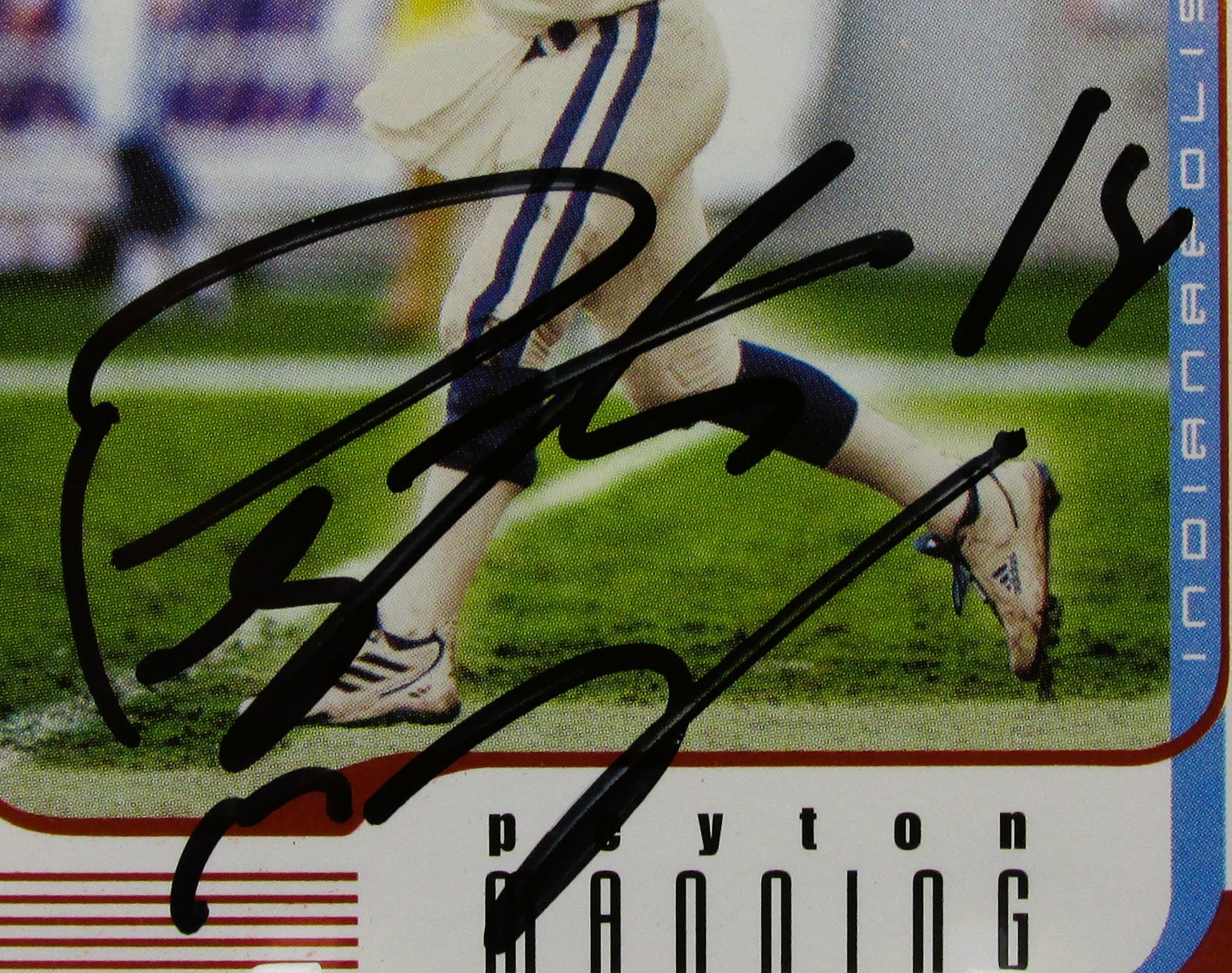 Peyton Manning Signed Card With COA (109655) (Colts)