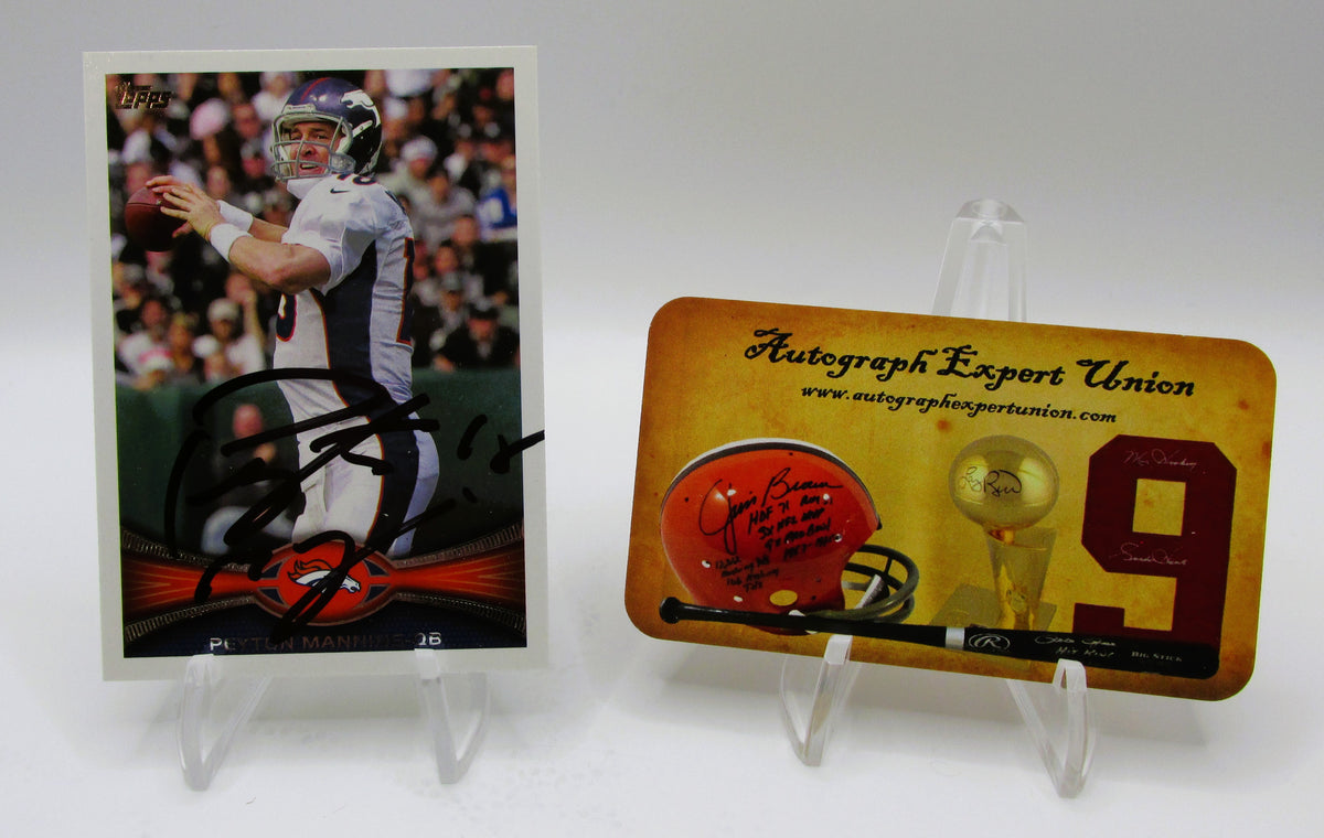 Peyton Manning Signed Card With COA (109704) (Broncos)