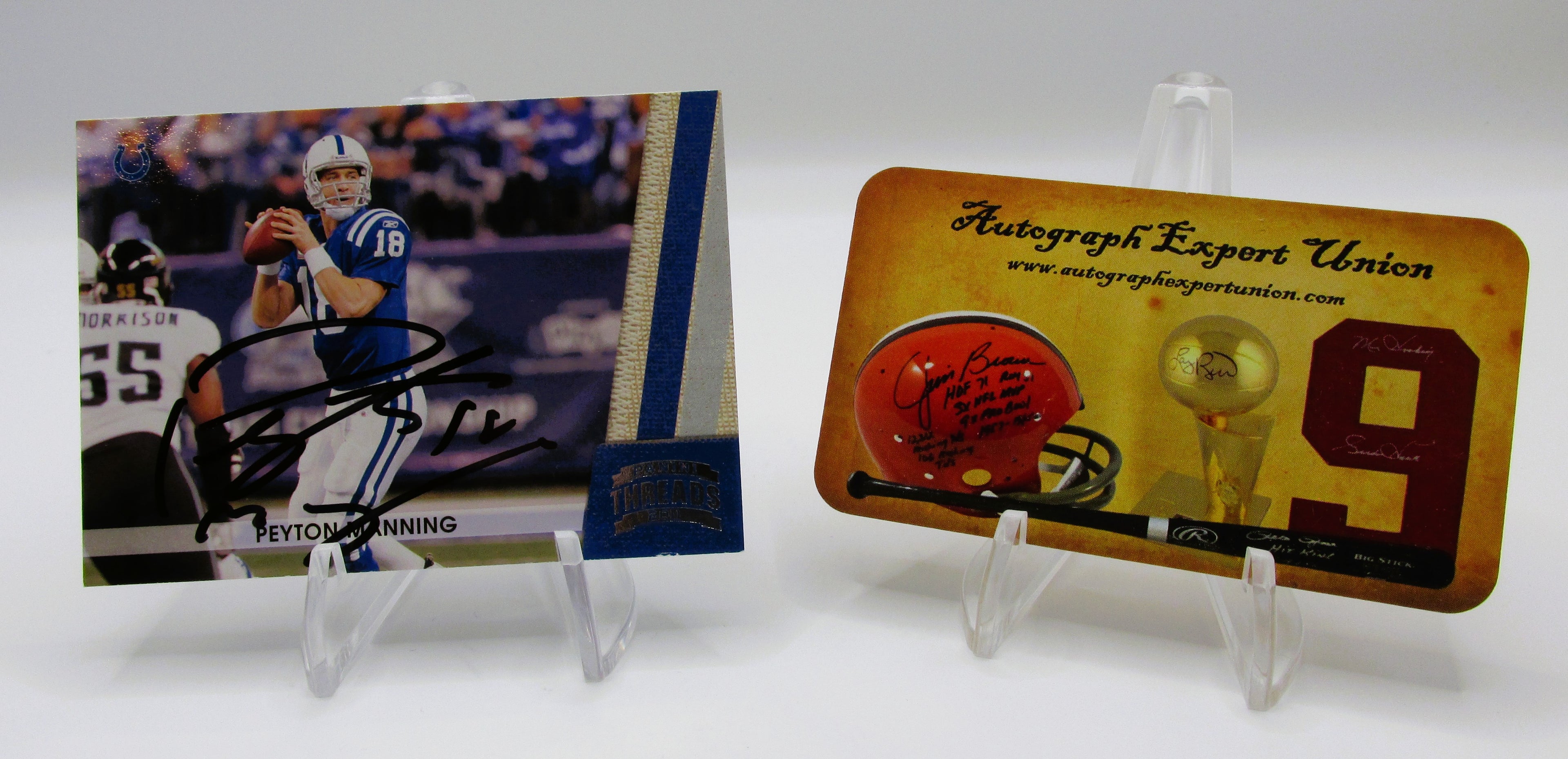 Peyton Manning Signed Card With COA (109774) (Colts)