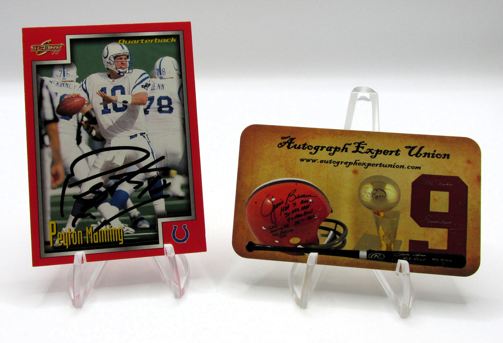 Peyton Manning Signed Card With COA (109775) (Colts)