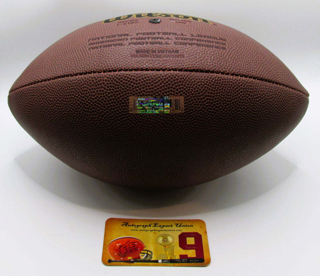 Phil Simms Signed Football With COA (120387) (Giants) SB XXI MVP Inscription