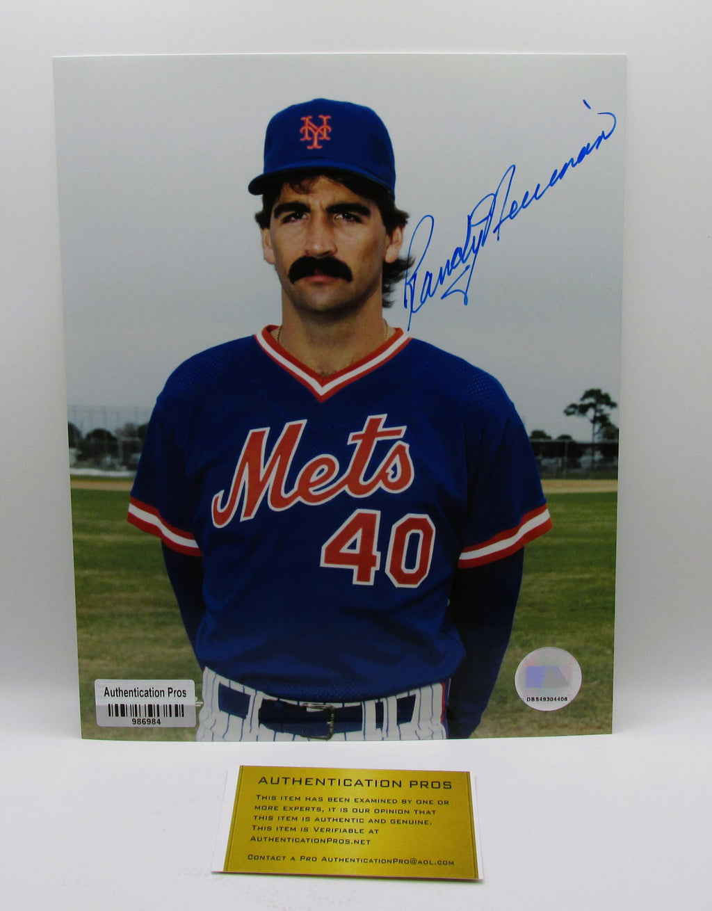 Randy Nieman Signed 8x10 Photo With COA (986984) (Mets)
