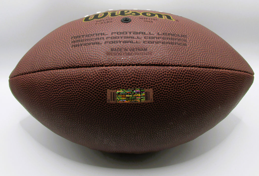 Ray Lewis AND Ed Reed Signed Football With COA (120330) (Ravens)