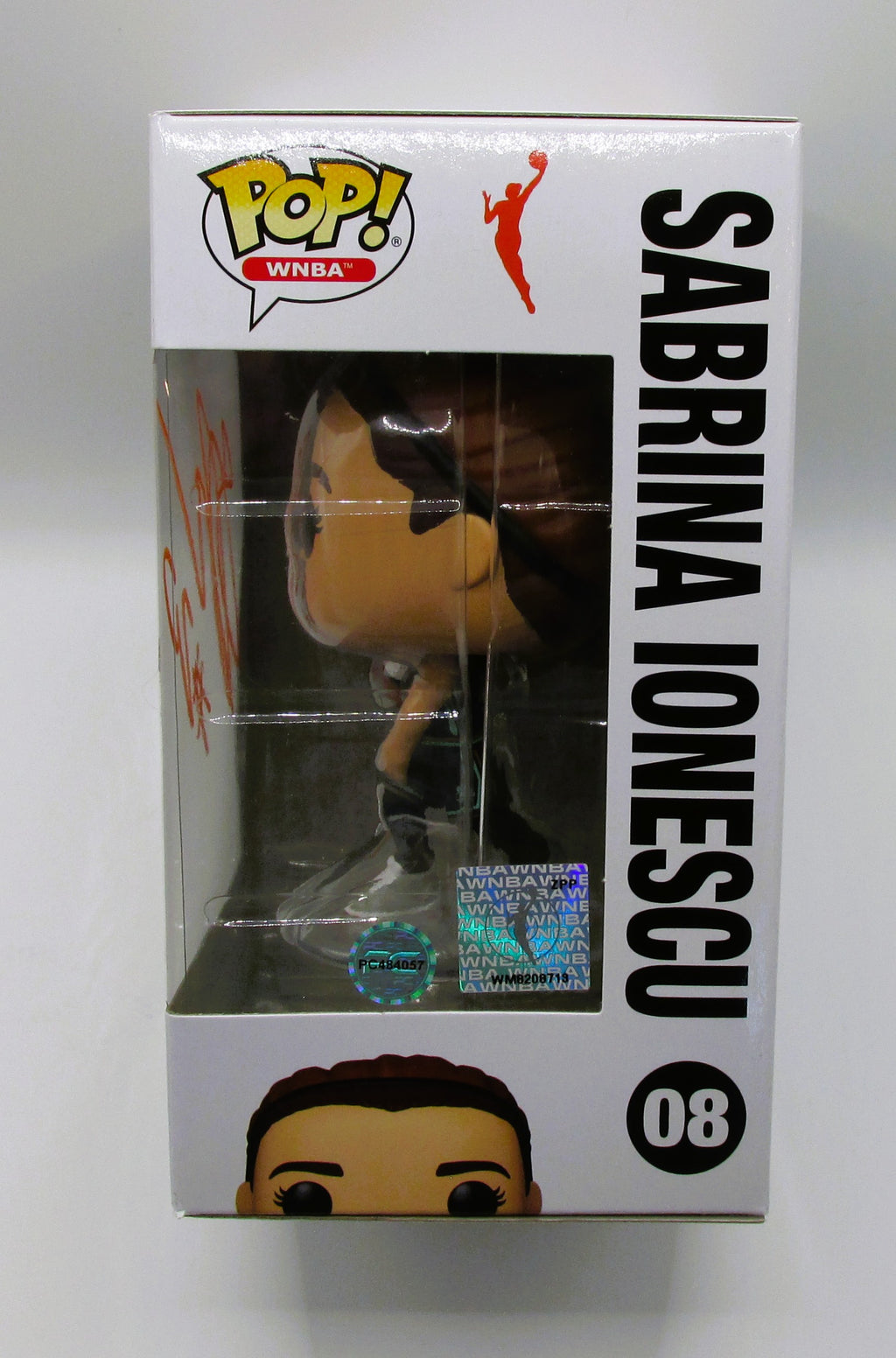 Sabrina Ionescu Signed Funko In Case With COA (PC484057) (Liberty)