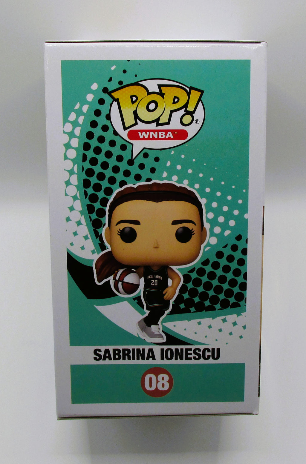 Sabrina Ionescu Signed Funko In Case With COA (PC484057) (Liberty)