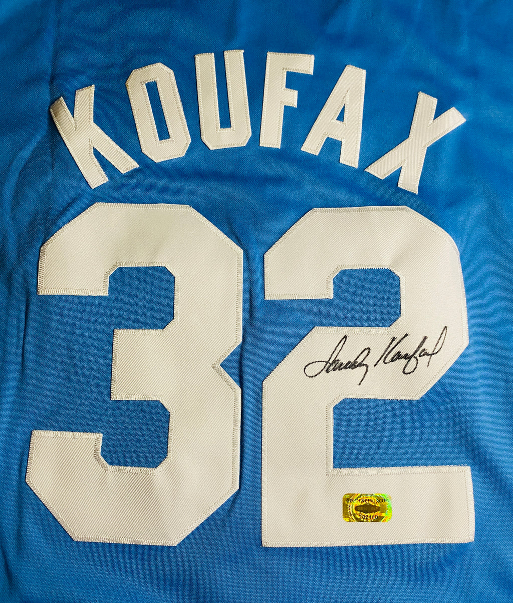 Sandy Koufax Signed Jersey With COA (202460) (Dodgers)