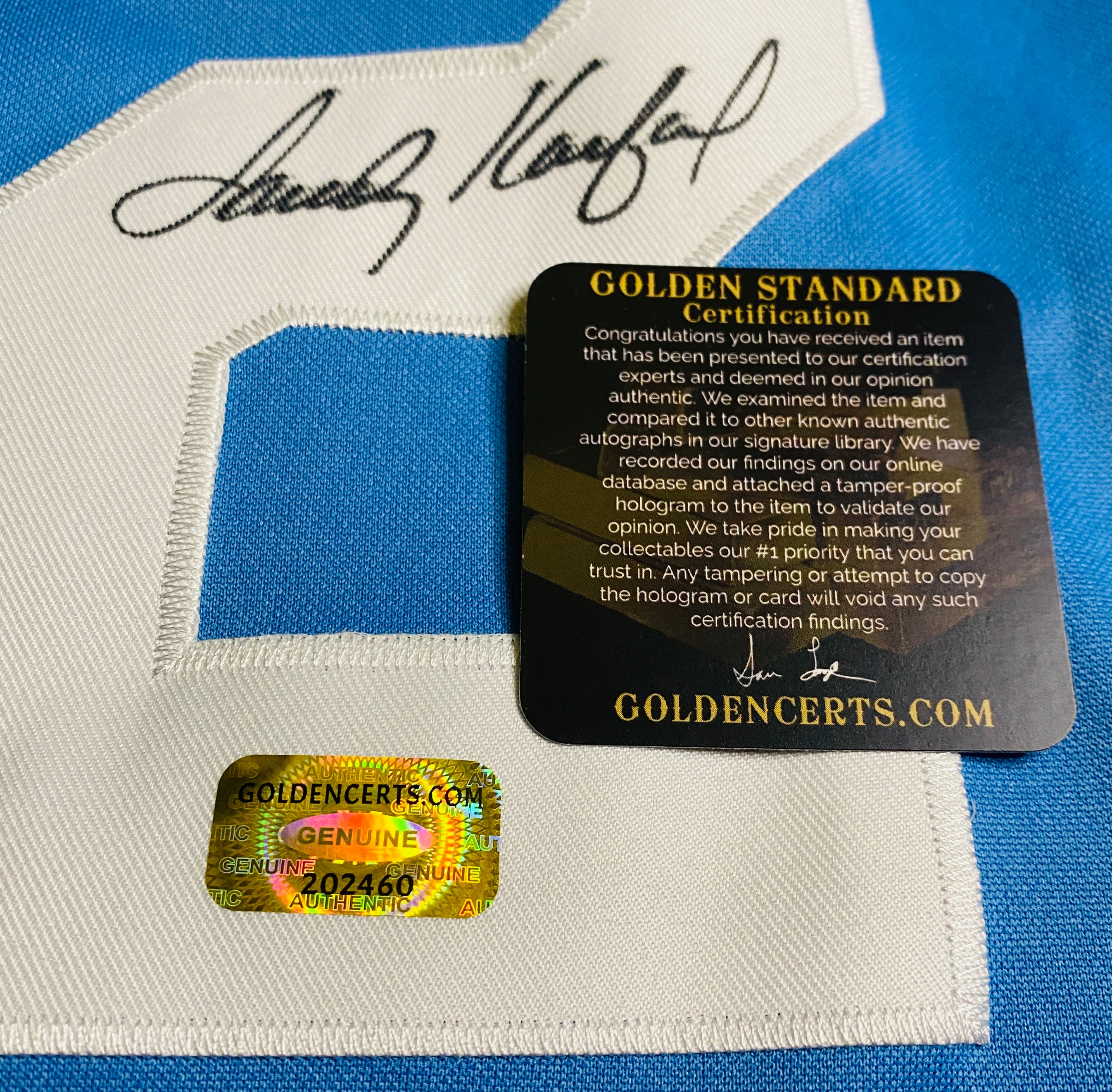 Sandy Koufax Signed Jersey With COA (202460) (Dodgers)