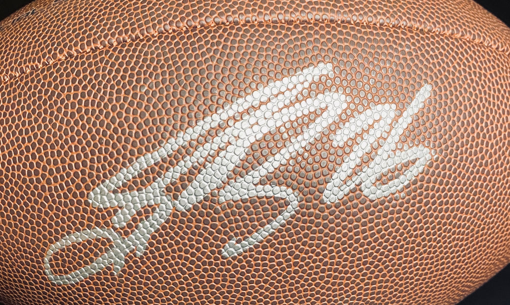 Saquon Barkley Signed Football With COA (PC605843) (Eagles)