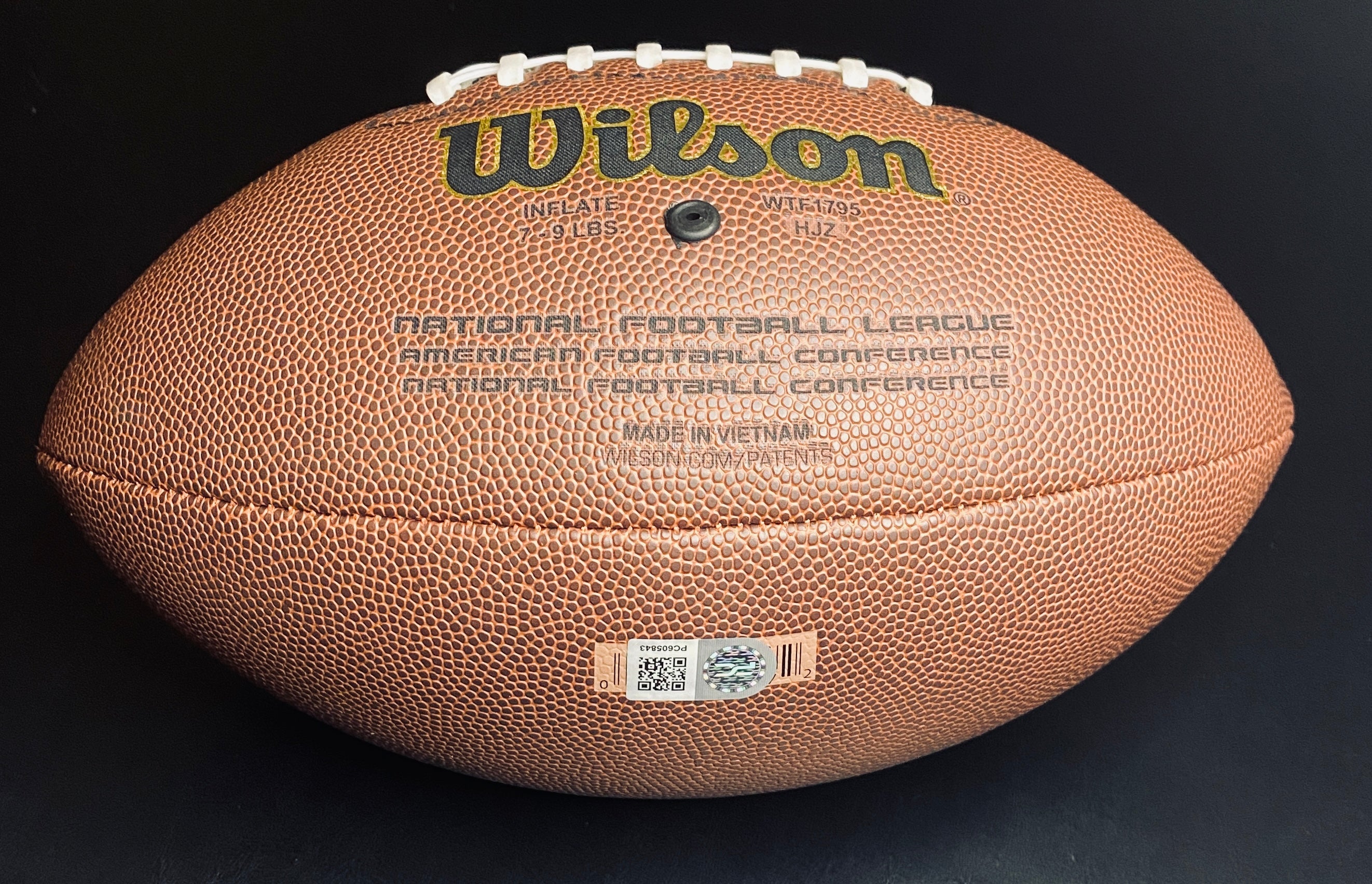 Saquon Barkley Signed Football With COA (PC605843) (Eagles)
