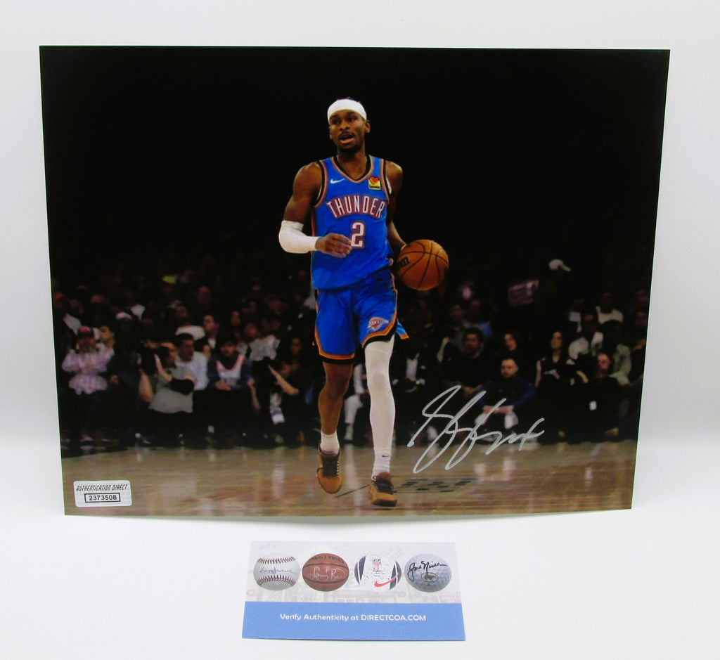 Two Time MVP Shai Gilgeous-Alexander Signed 8x10 Photo With COA (Thunder)