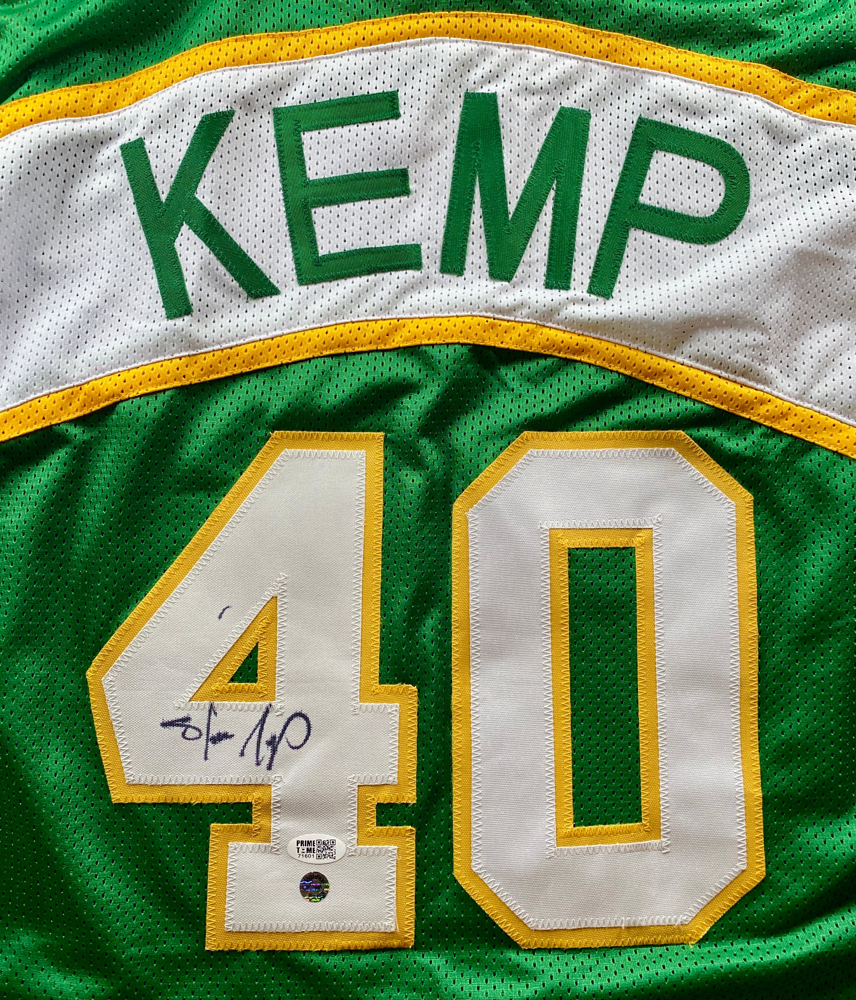 Shawn Kemp Signed Jersey (Sonics) - See Notes Regarding COA