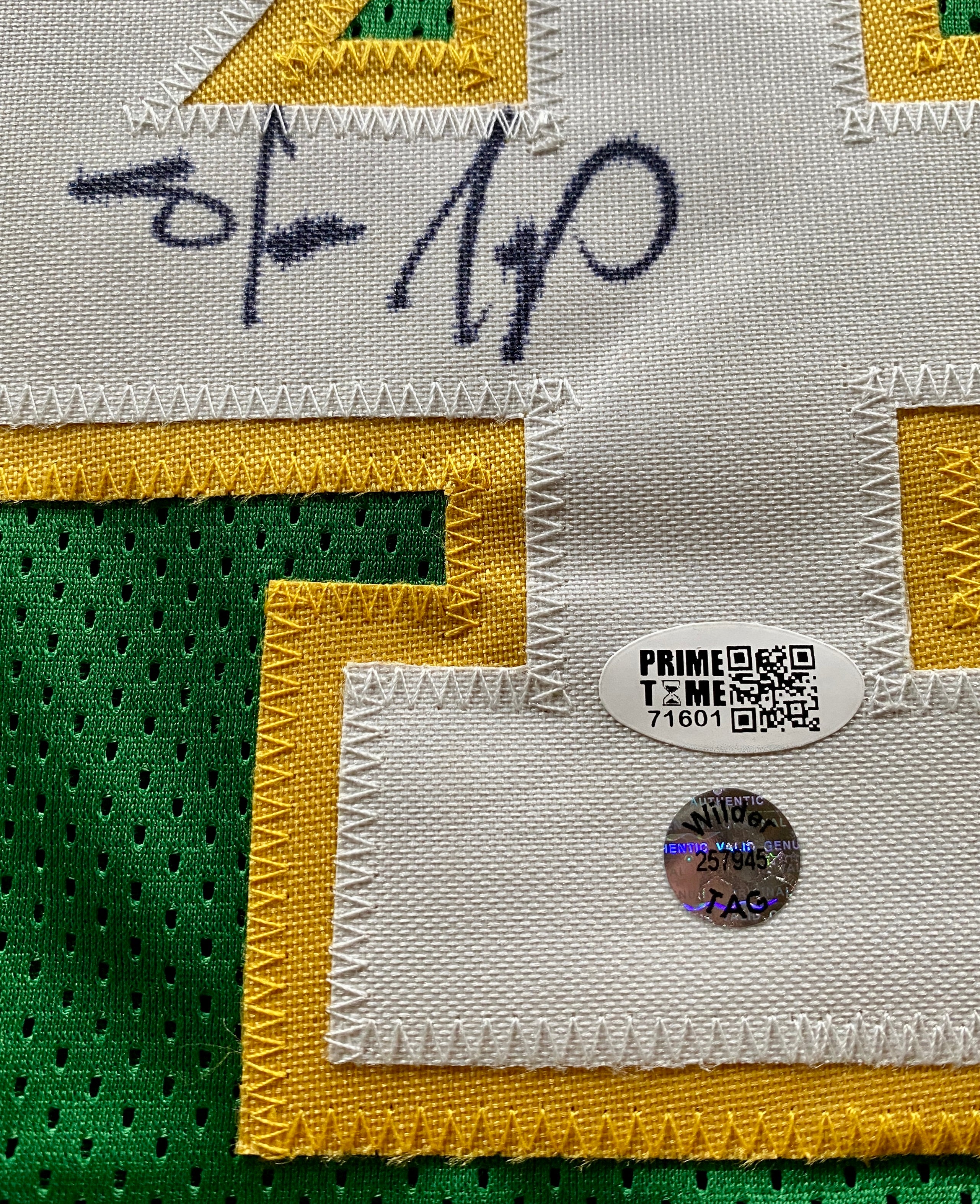 Shawn Kemp Signed Jersey (Sonics) - See Notes Regarding COA