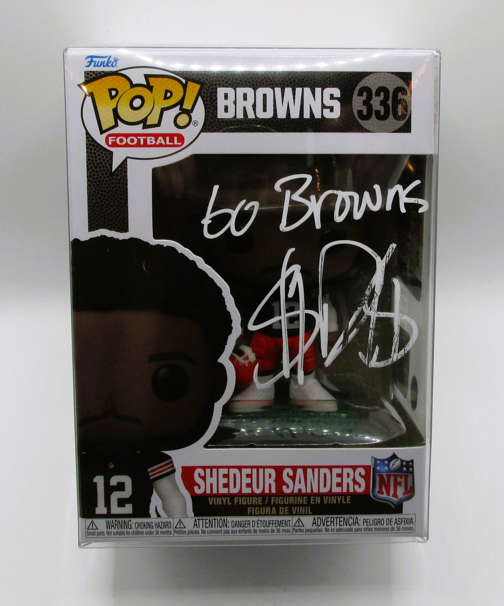 Shedeur Sanders Signed Funko In Case With COA (PC483935) (Browns)