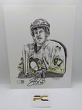 Sidney Crosby Signed 8.5x11 Limited Edition Print With COA (PC602461) (Penguins)
