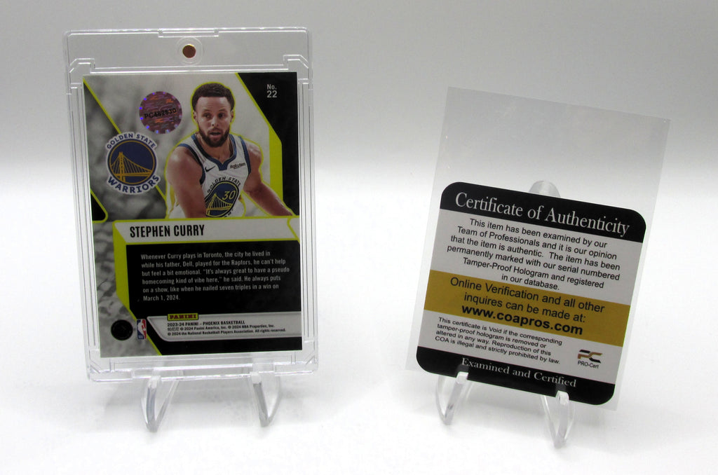 Steph Curry Signed Card With COA (PC482530) (Warriors)