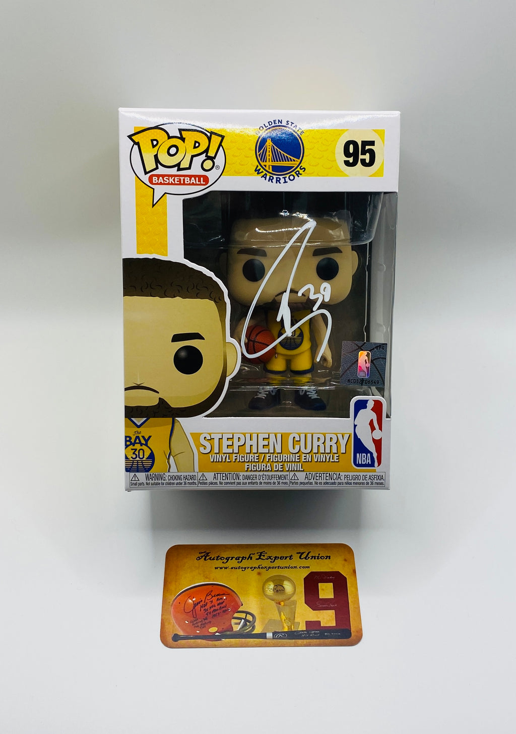 Steph Curry Signed Funko In Case With COA (120143) (Warriors)