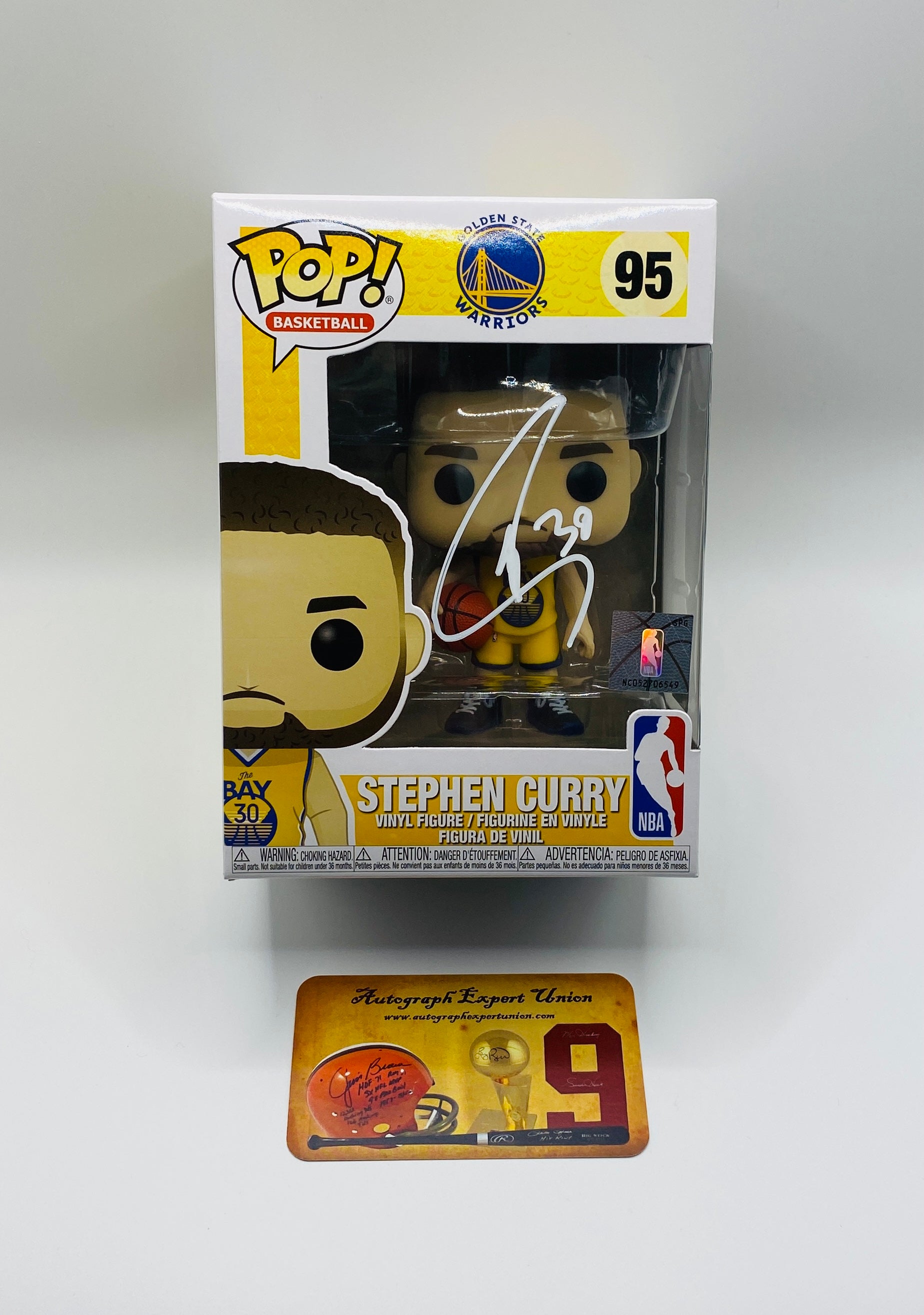 Steph Curry Signed Funko In Case With COA (120143) (Warriors)