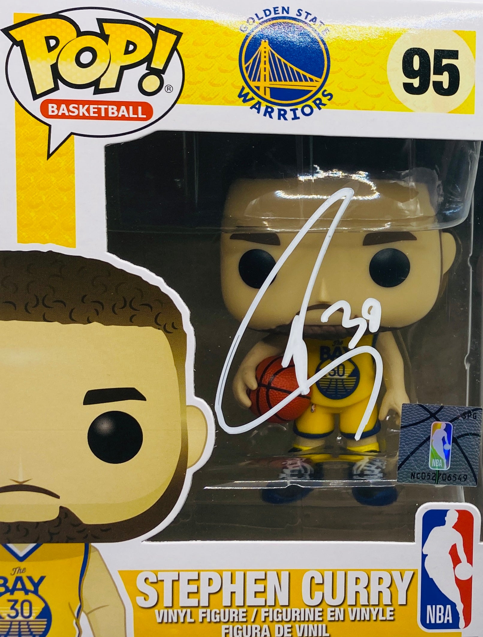 Steph Curry Signed Funko In Case With COA (120143) (Warriors)