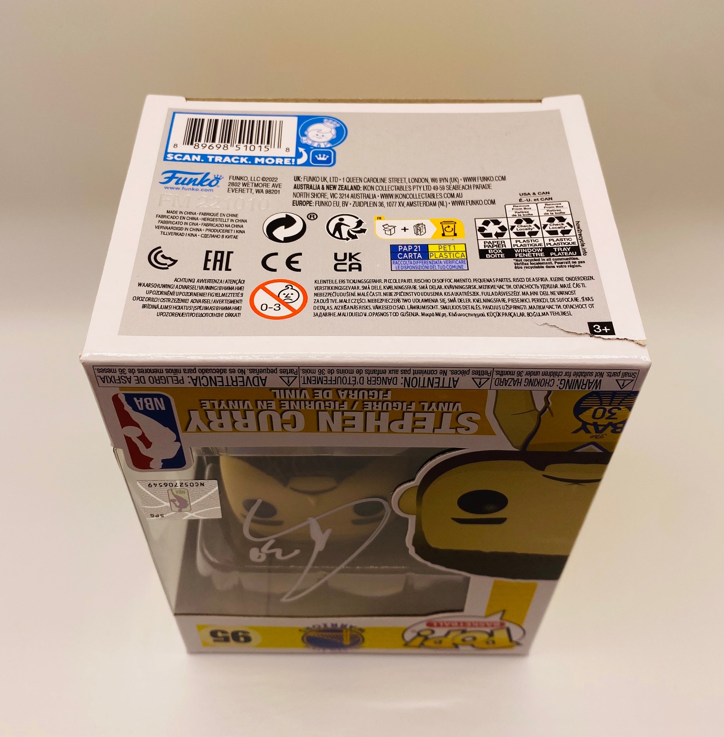 Steph Curry Signed Funko In Case With COA (120143) (Warriors)