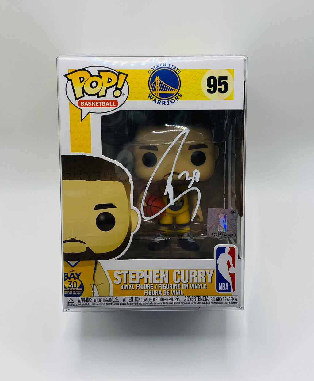 Steph Curry Signed Funko In Case With COA (120143) (Warriors)