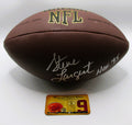 Steve Largent Signed Football With COA (120337) (Seahawks) HOF '95 Inscription