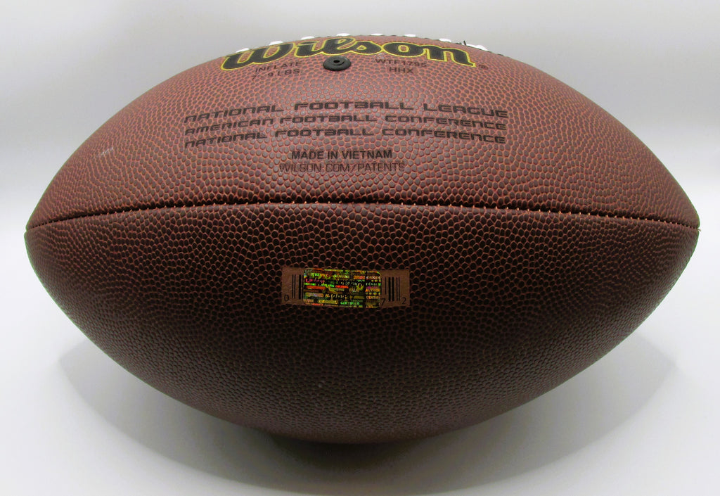 Steve Largent Signed Football With COA (120337) (Seahawks) HOF '95 Inscription