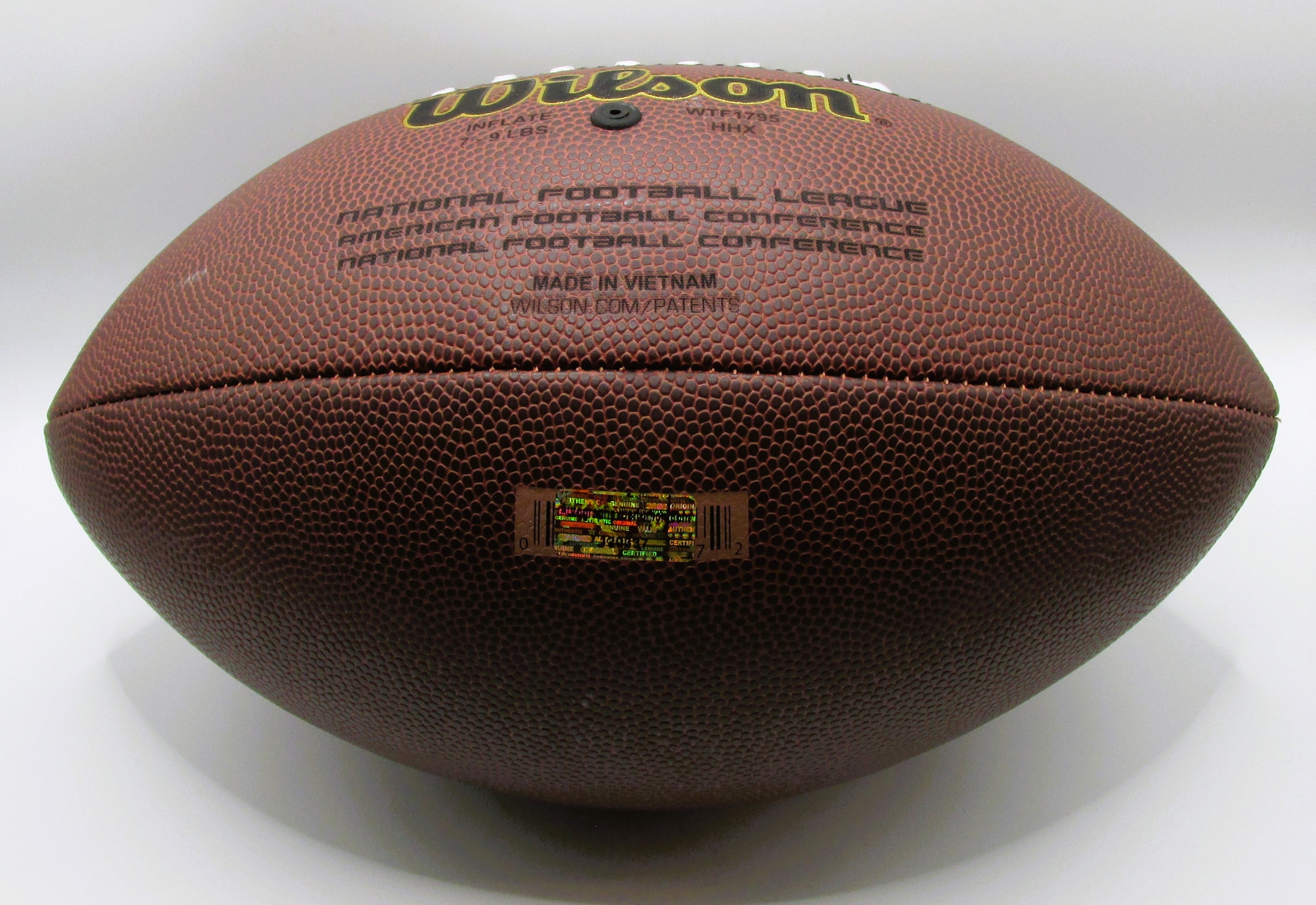Steve Largent Signed Football With COA (120337) (Seahawks) HOF '95 Inscription