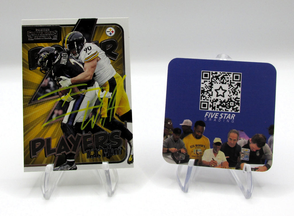 T.J. Watt Signed Card With COA (493694) (Steelers)