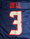 Tank Dell Signed Jersey With COA (CH19286) (Texans)
