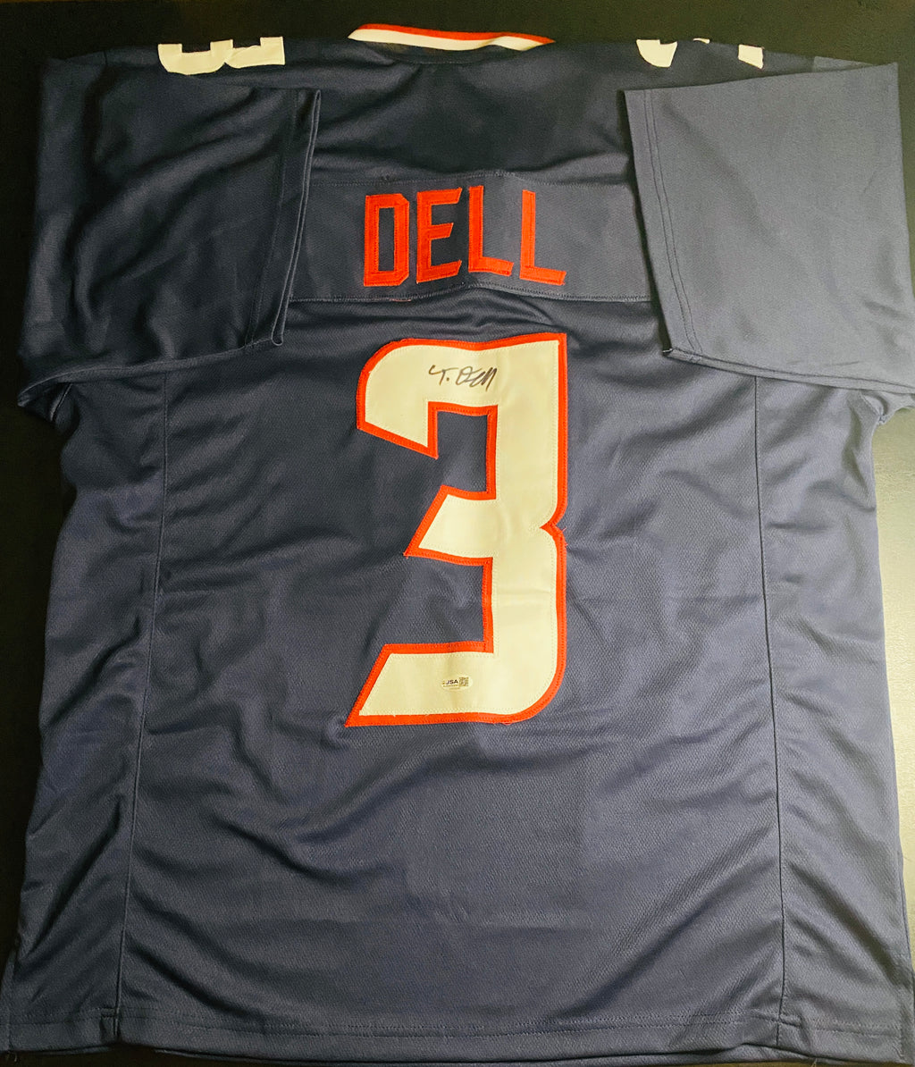 Tank Dell Signed Jersey With COA (CH19286) (Texans)