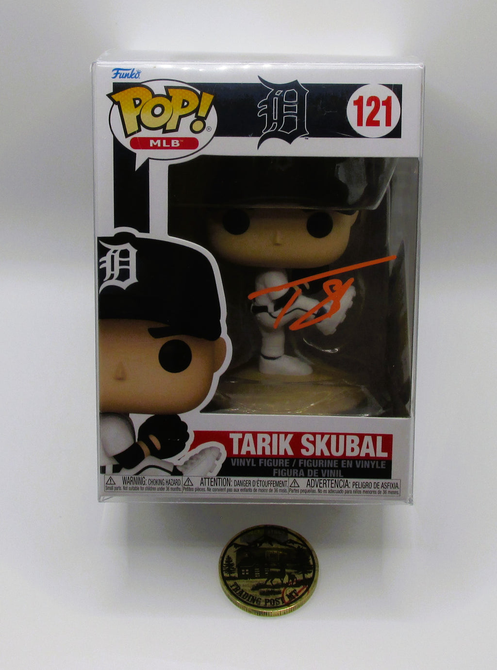 Tarik Skubal Signed Funko In Case With COA (PC488137) (Tigers)