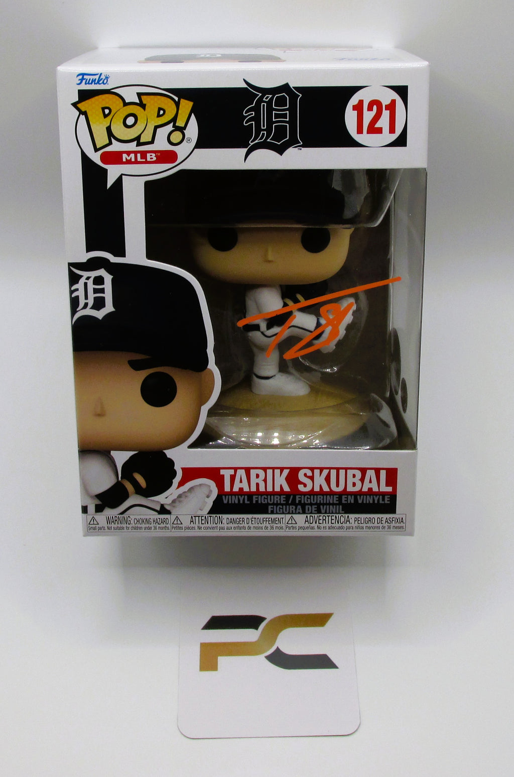 Tarik Skubal Signed Funko In Case With COA (PC488137) (Tigers)