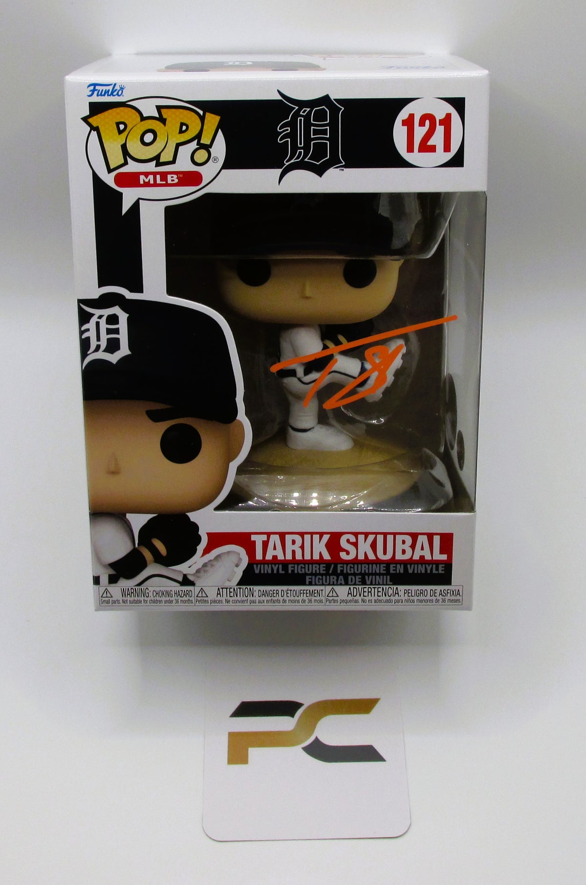Tarik Skubal Signed Funko In Case With COA (PC488137) (Tigers)