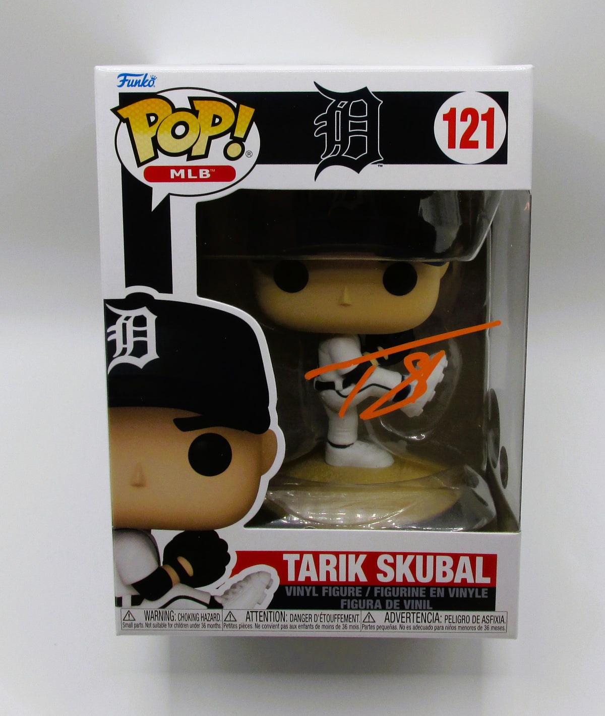 Tarik Skubal Signed Funko In Case With COA (PC488137) (Tigers)