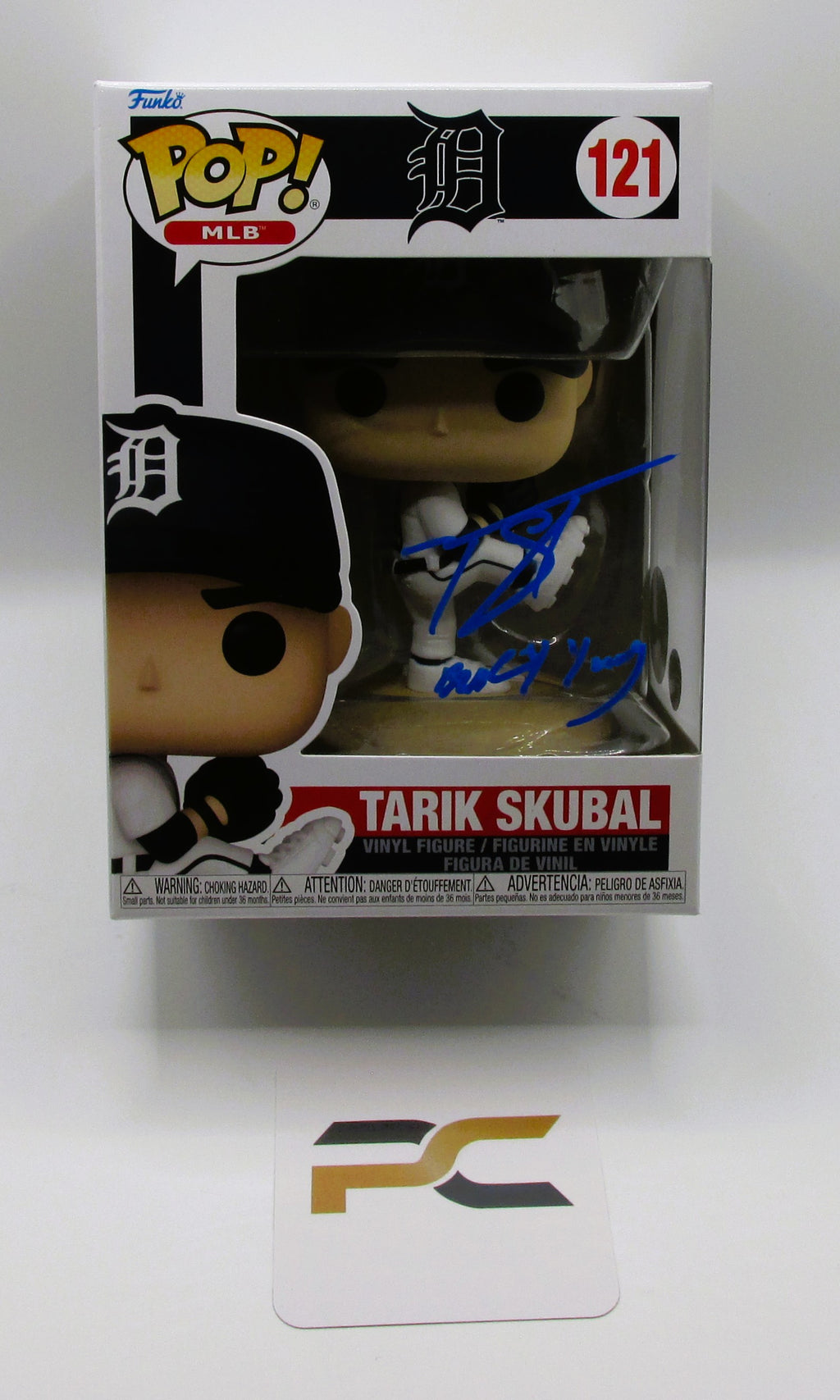 Tarik Skubal Signed Funko In Case With COA (PC488143) (Tigers)