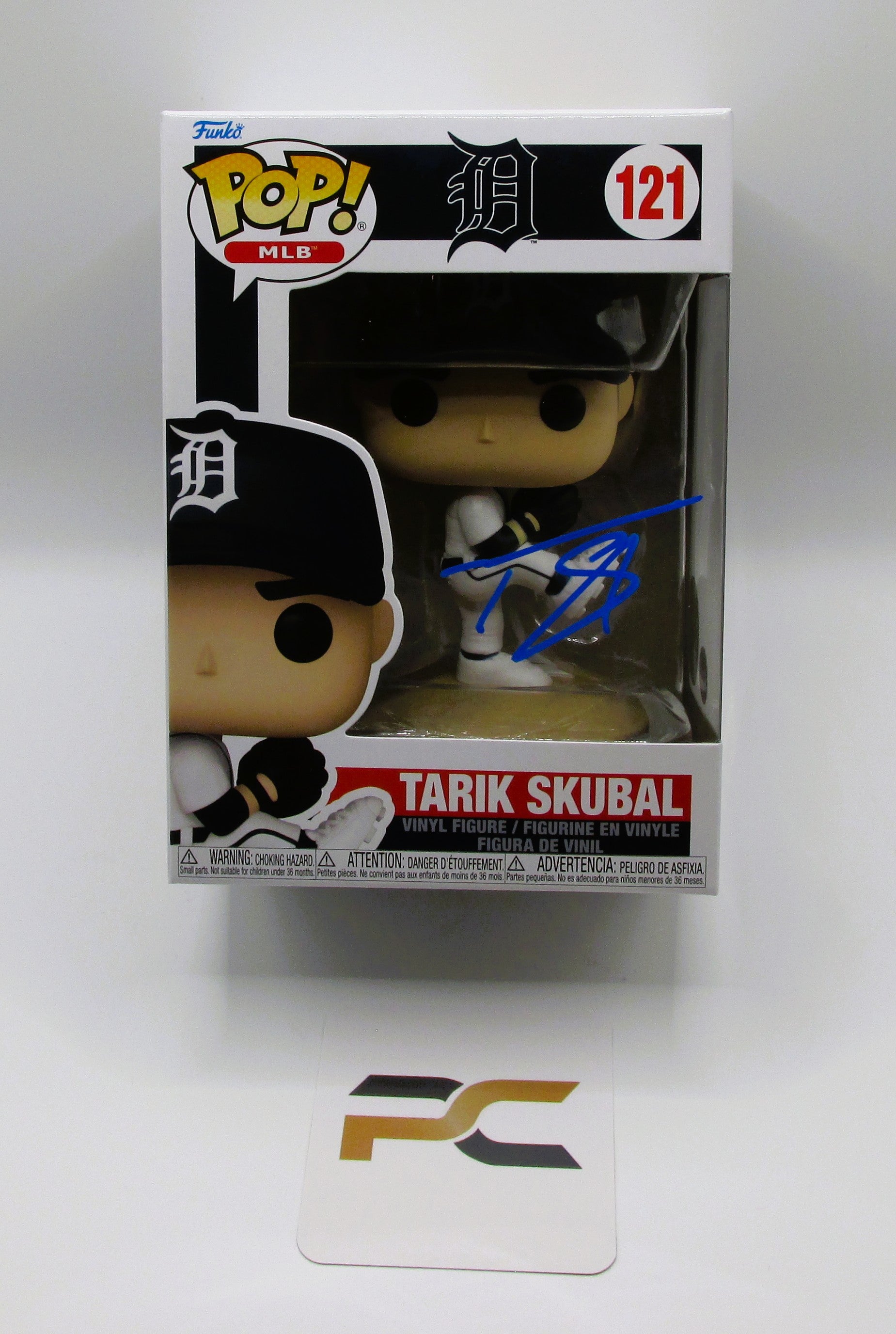 Tarik Skubal Signed Funko In Case With COA (PC488144) (Tigers)