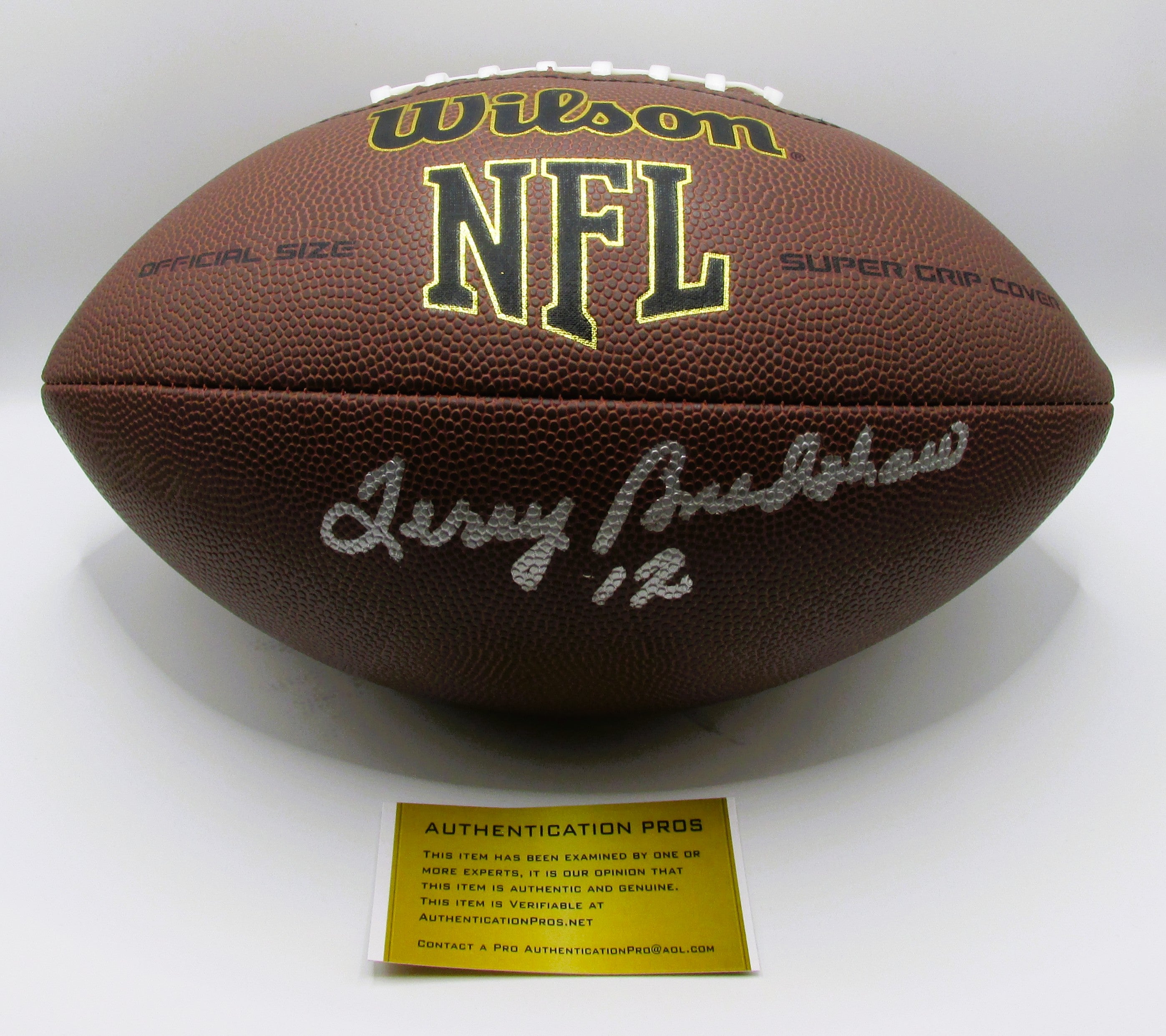 Terry Bradshaw Signed Football With COA (986810) (Steelers)