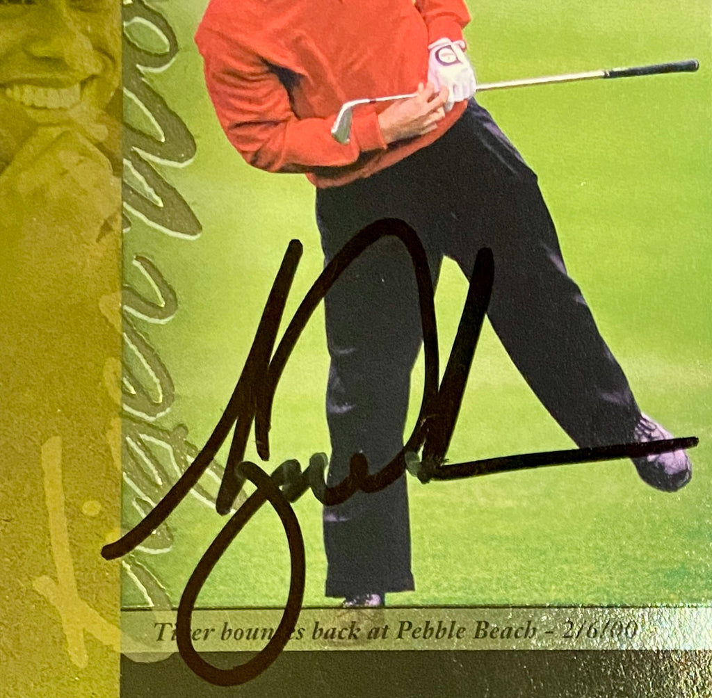 Tiger Woods Signed Card With COA (121245)