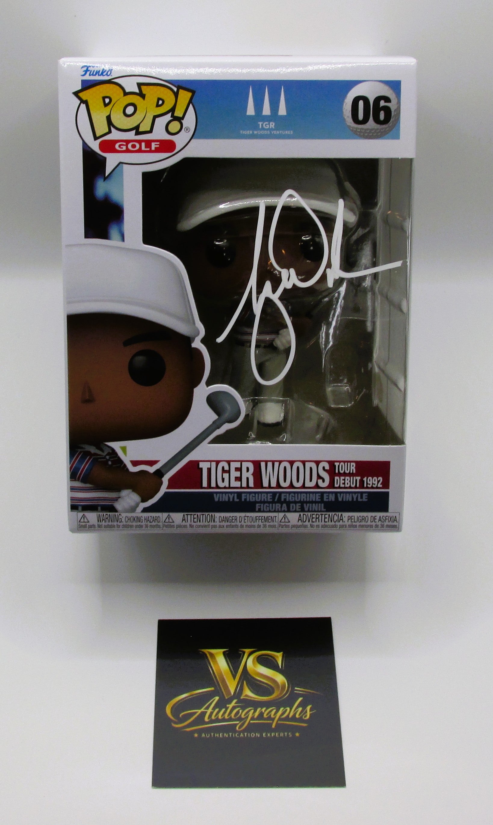 Tiger Woods Signed Funko In Case With COA (A51050)