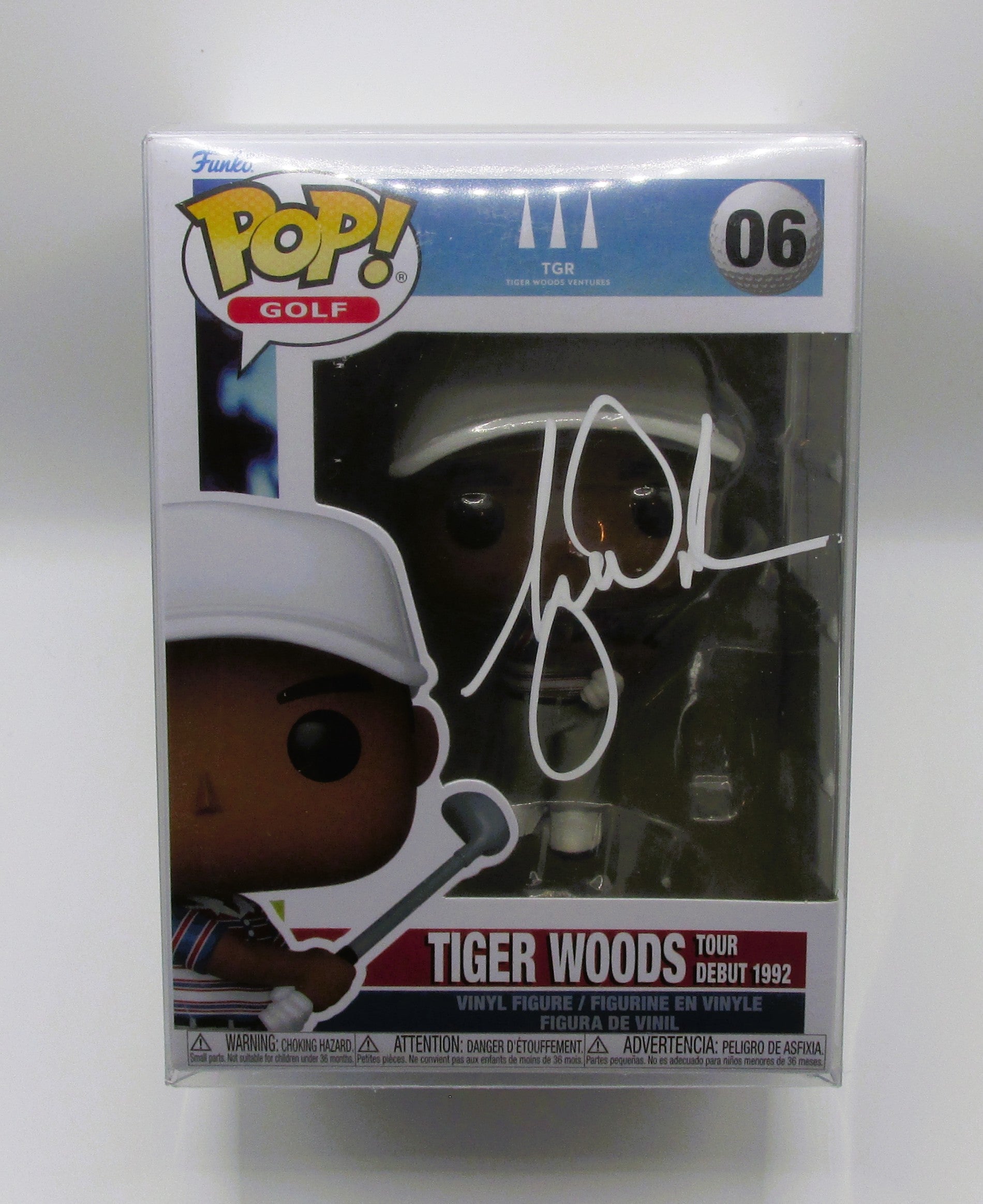Tiger Woods Signed Funko In Case With COA (A51050)