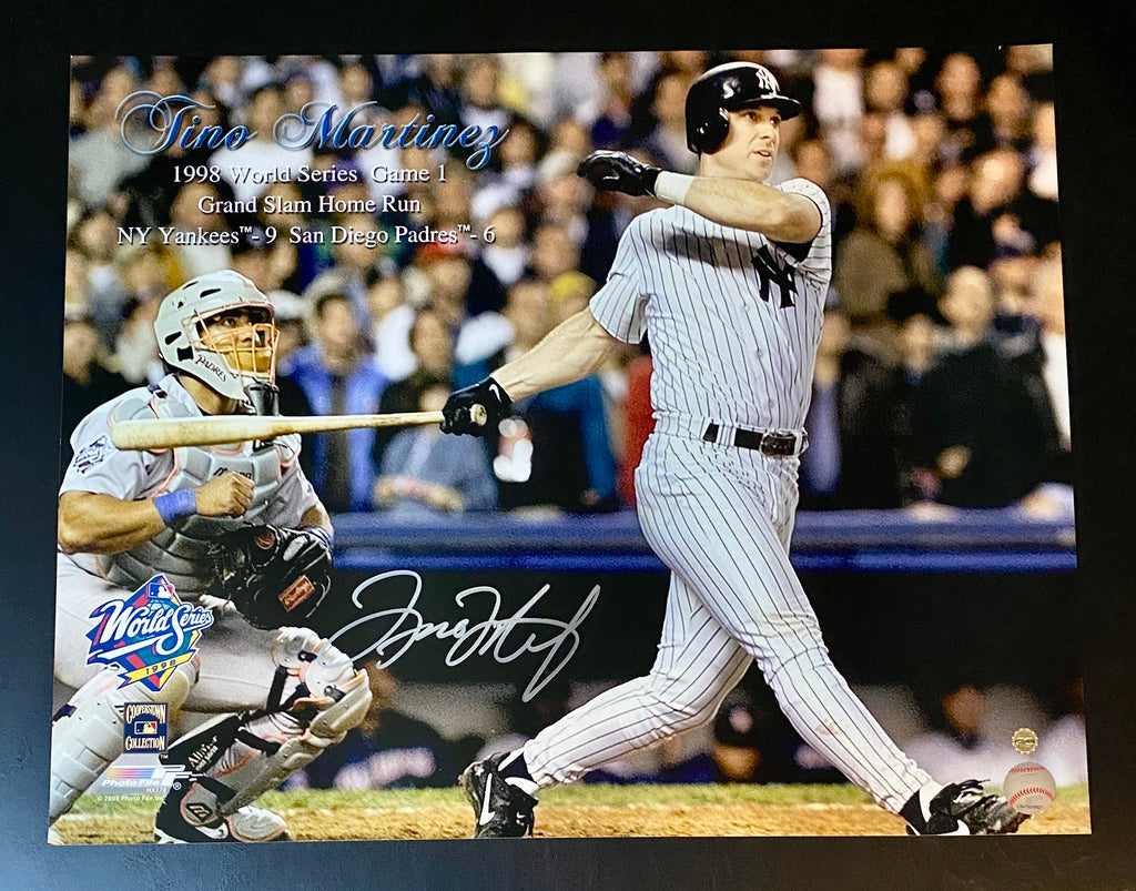 Tino Martinez Signed 16x20 Photo With COA (PC488535) (Yankees)