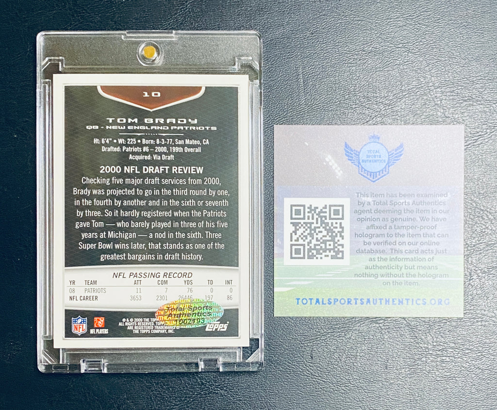 Tom Brady Signed Card With COA (1002193) (Patriots)