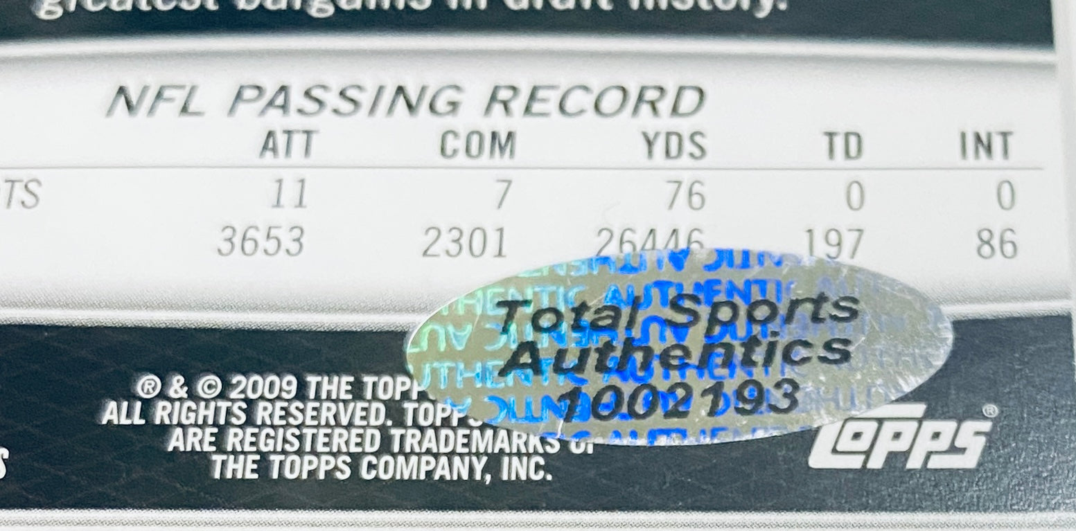 Tom Brady Signed Card With COA (1002193) (Patriots)