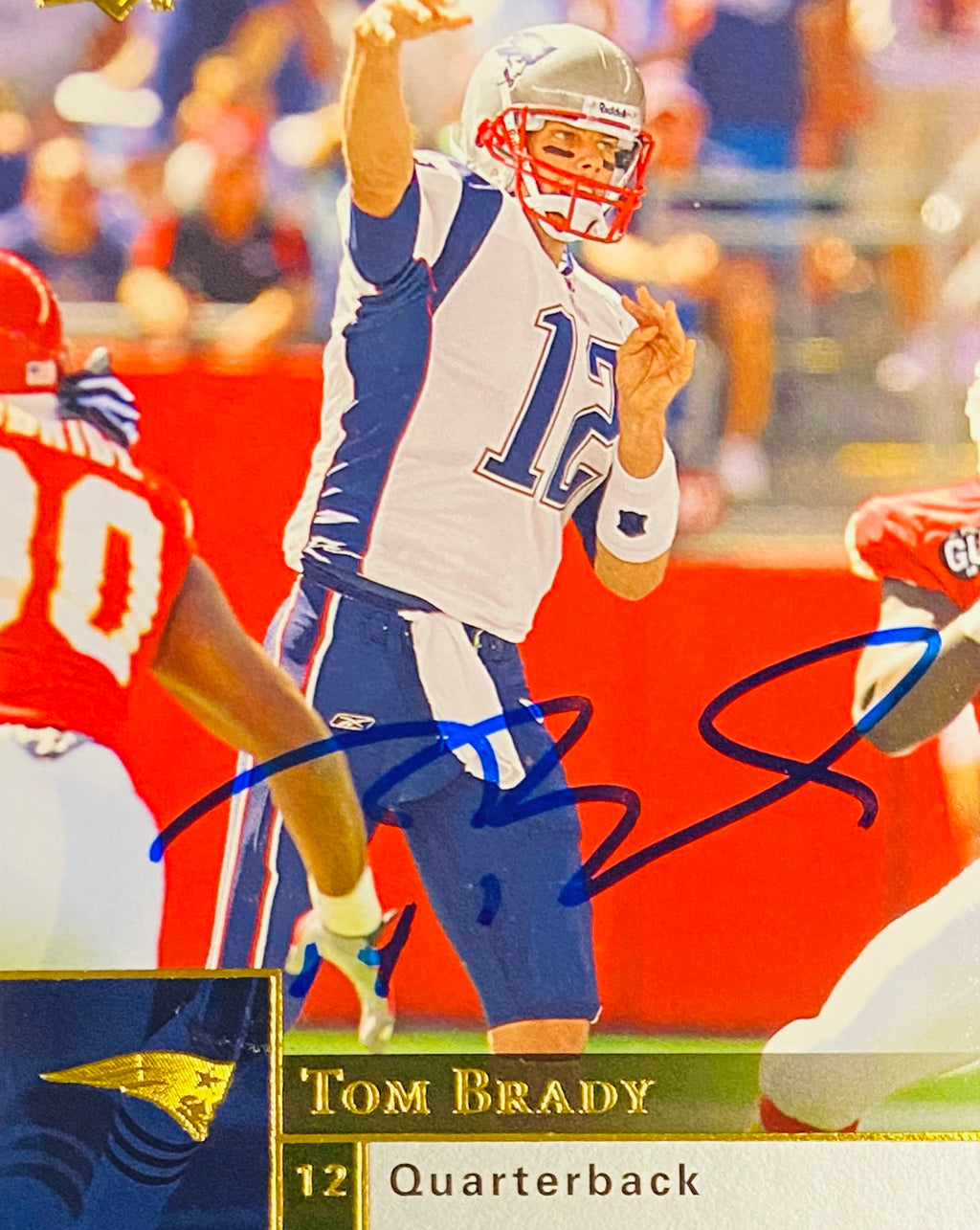 Tom Brady Signed Card With COA (1002223) (Patriots)