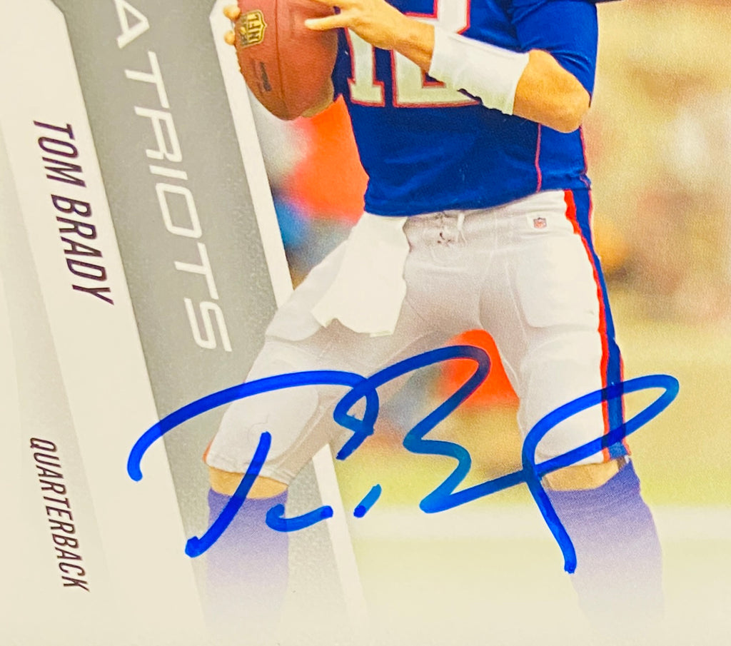 Tom Brady Signed Card With COA (1002229) (Patriots)