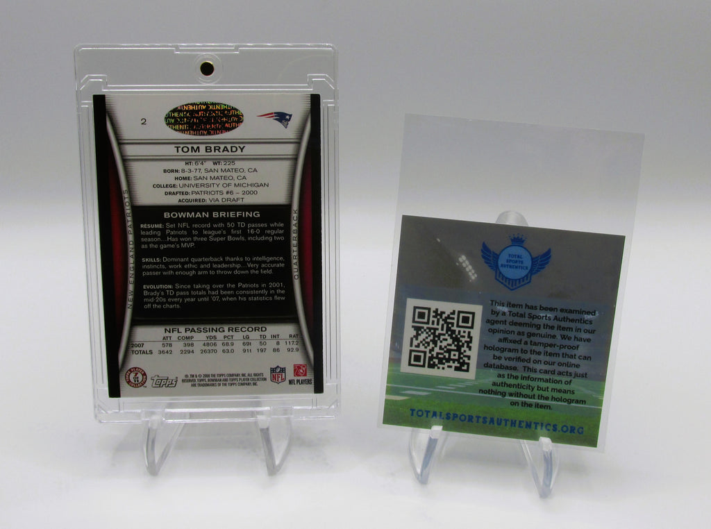 Tom Brady Signed Card With COA (1002230) (Patriots)