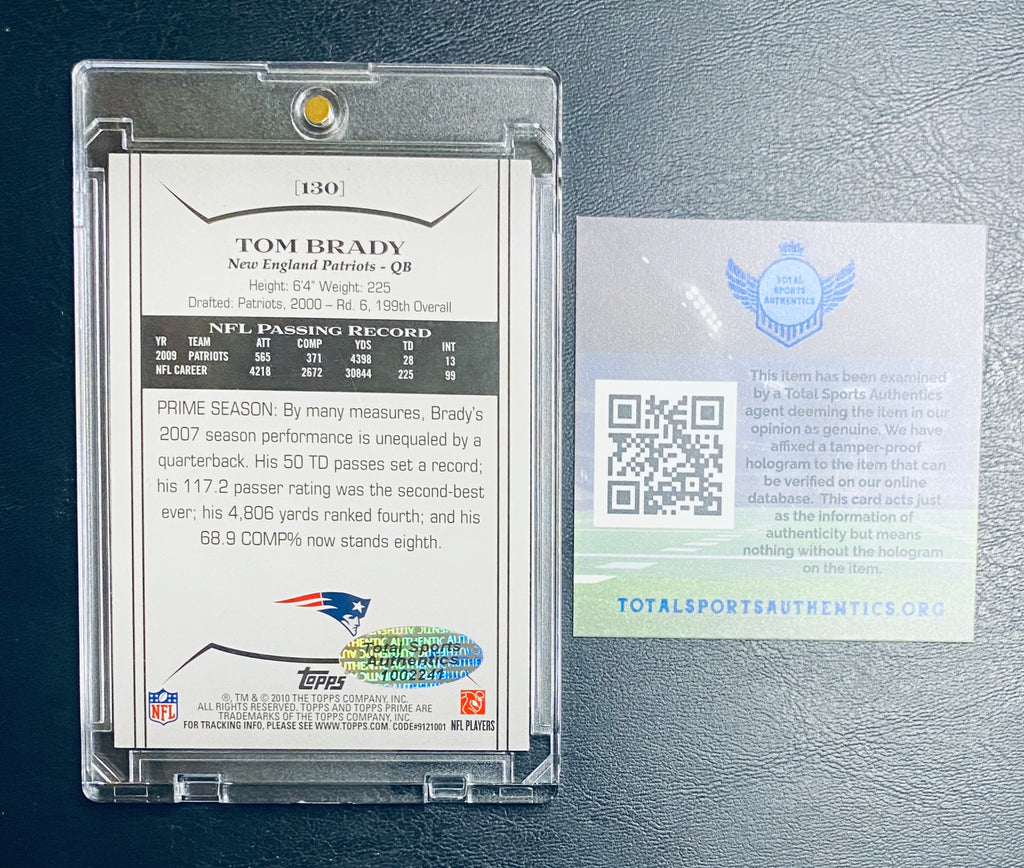 Tom Brady Signed Card With COA (1002241) (Patriots)