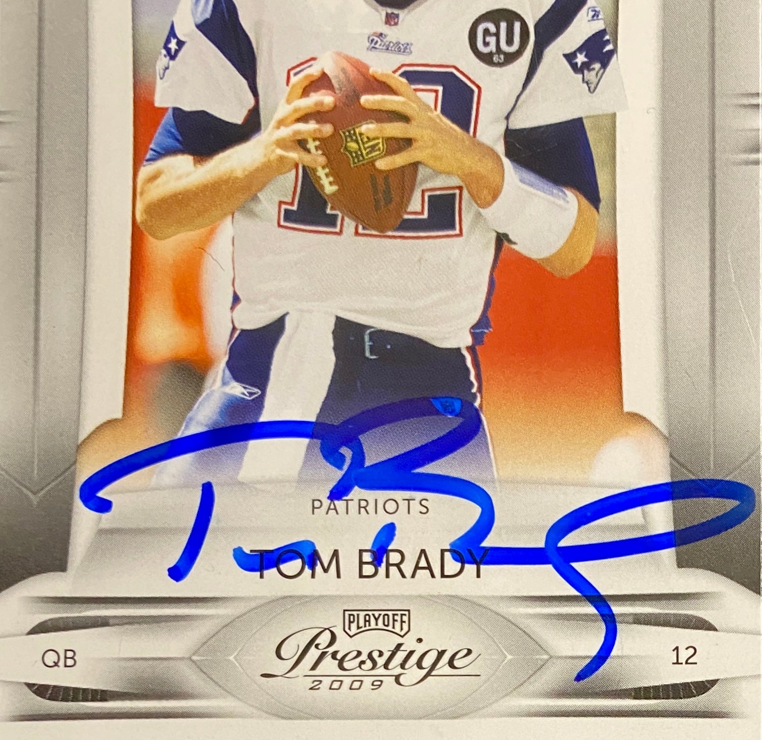 Tom Brady Signed Card With COA (1002282) (Patriots)