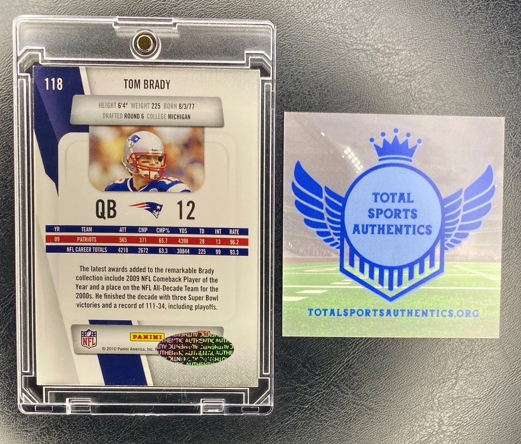 Tom Brady Signed Card With COA (1002298) (Patriots)